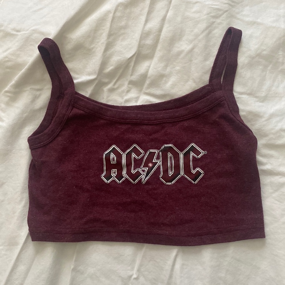 acdc cropped tank